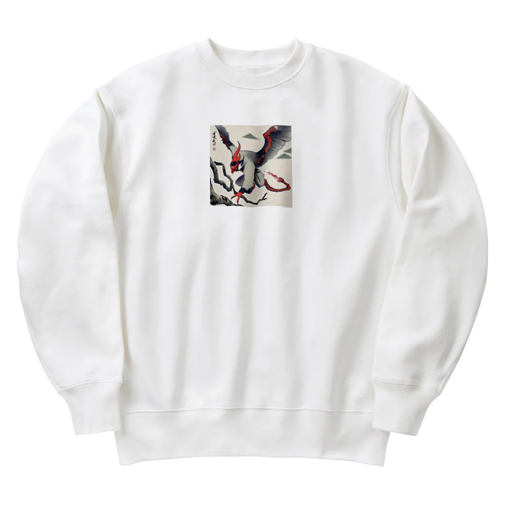 bigbamboofamilyの天狗　その九 Heavyweight Crew Neck Sweatshirt