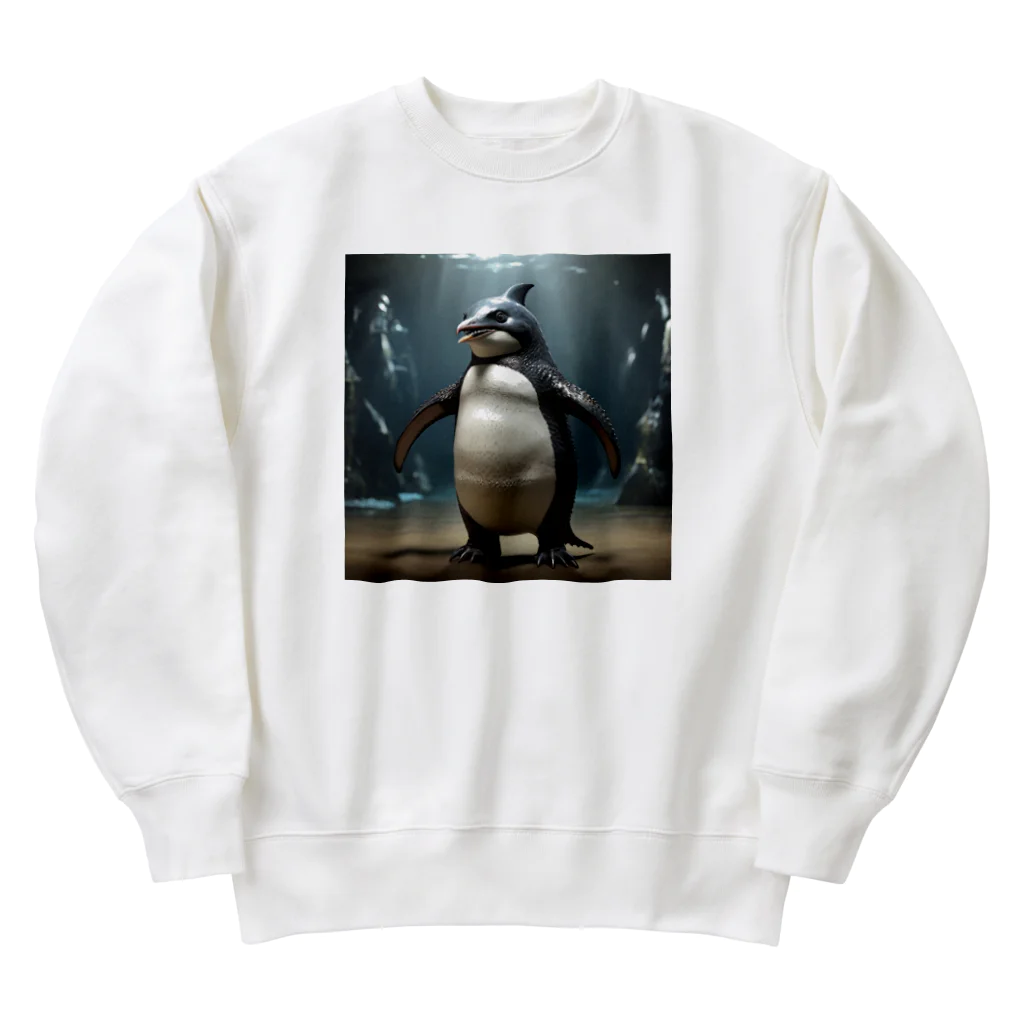 KUROSAWA特殊生物調査研究所のサメペンギン　パターンC Heavyweight Crew Neck Sweatshirt