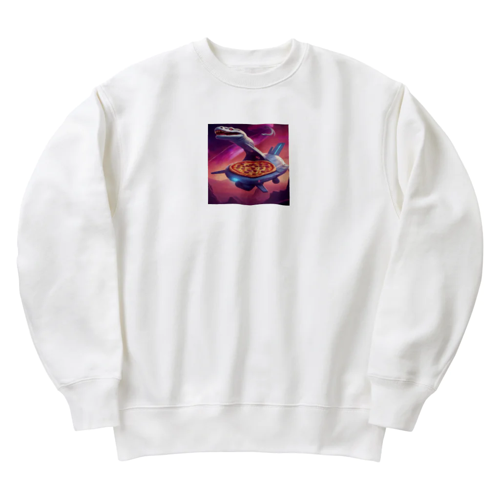 宇宙屋さんの宇宙間宅配ヘビ Heavyweight Crew Neck Sweatshirt