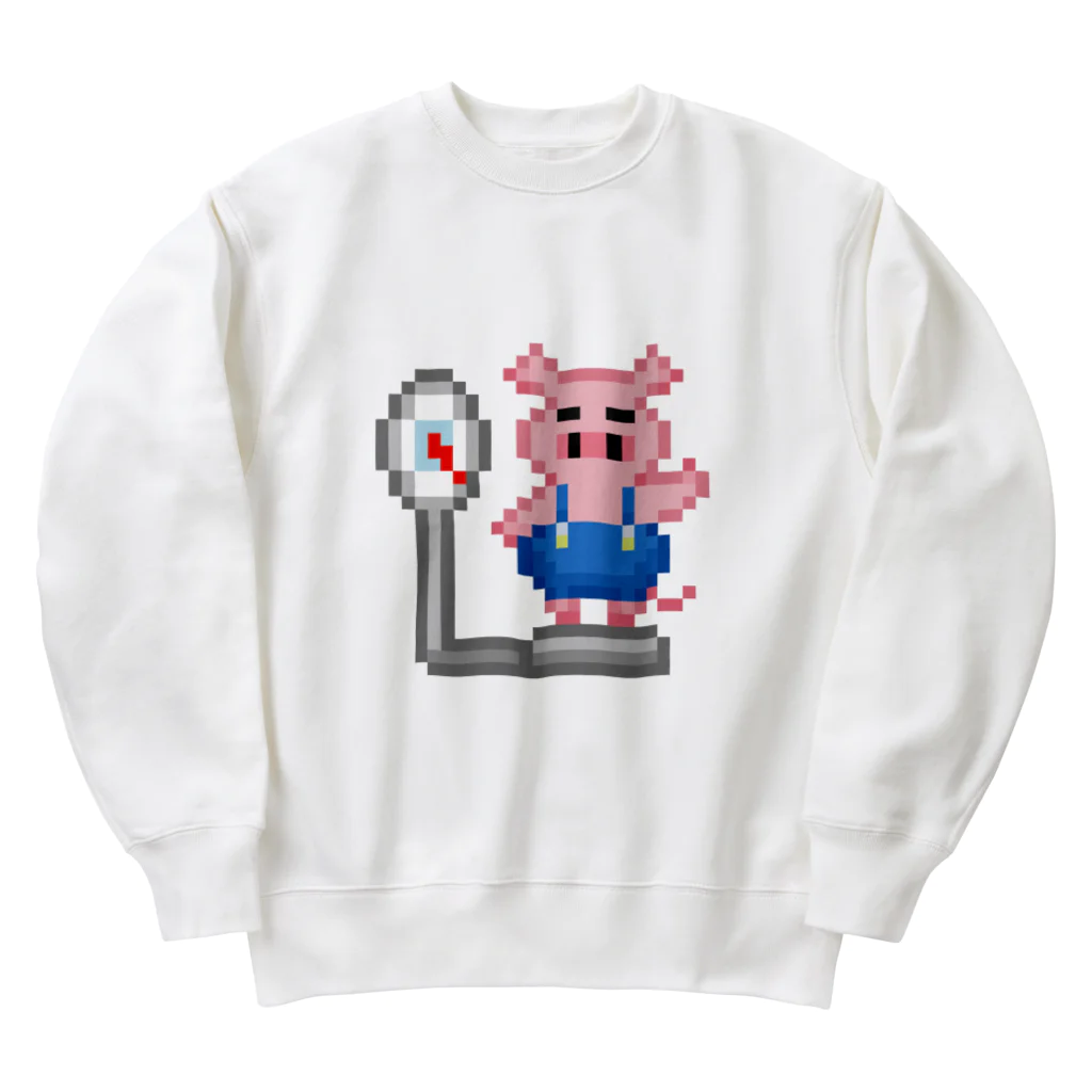 NakashinGamesのトンちゃんアイコン（背景なし） Heavyweight Crew Neck Sweatshirt