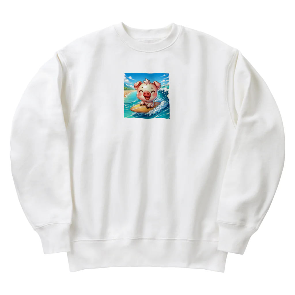 ソクアのブタ　In ハワイ Heavyweight Crew Neck Sweatshirt