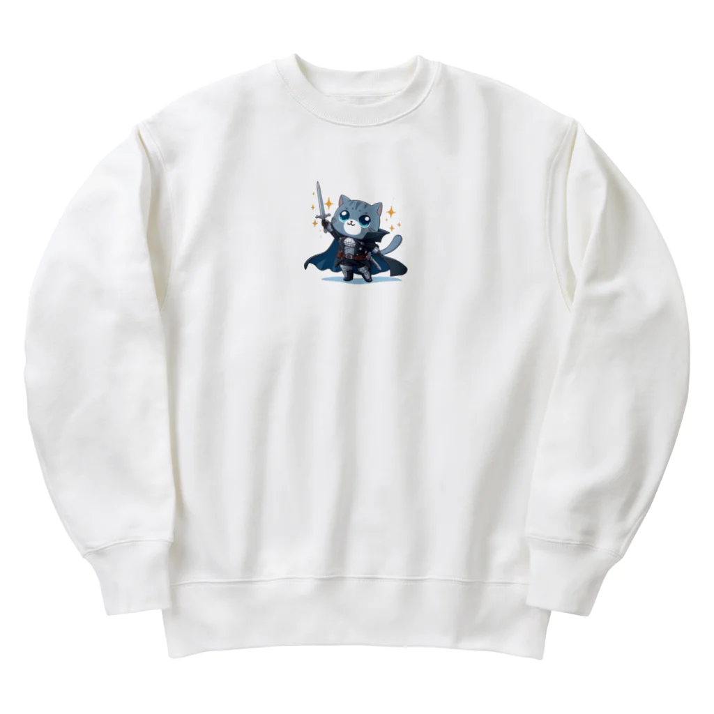 TOSHIRO-Tのファンタジー猫シリーズ・勇者 Heavyweight Crew Neck Sweatshirt