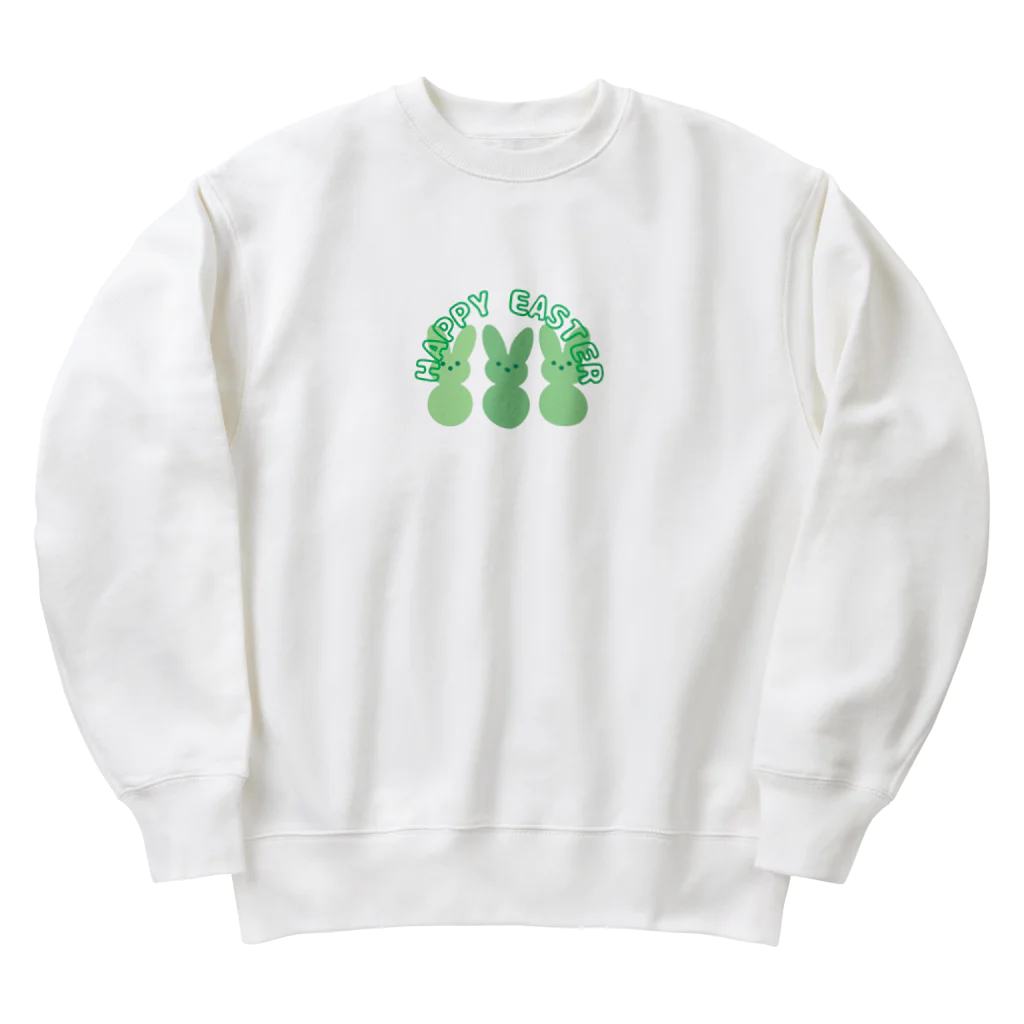 まめのハッピーイースター Heavyweight Crew Neck Sweatshirt