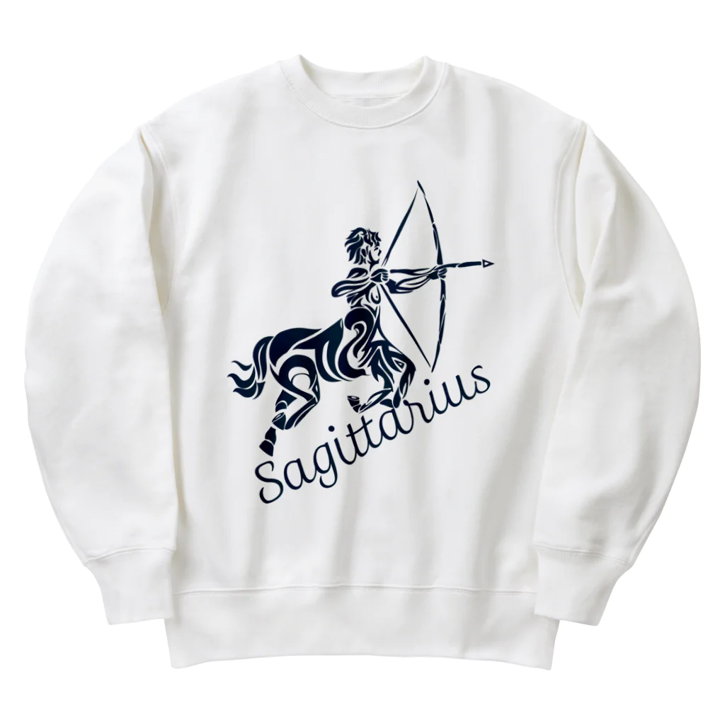 chicodeza by suzuriのサジタリウス Heavyweight Crew Neck Sweatshirt