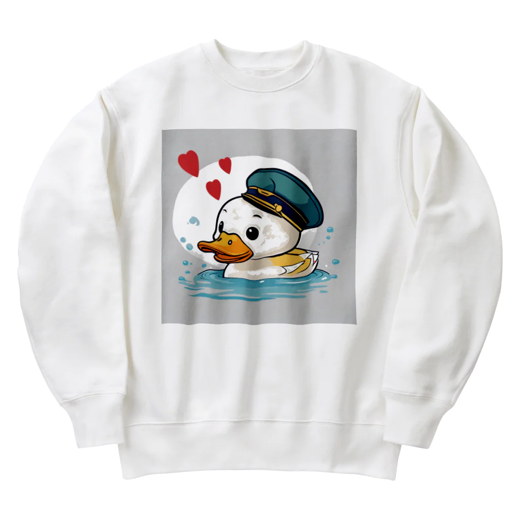 ザ☆めんまのお店のゆっくり進行☆あひる隊長！ Heavyweight Crew Neck Sweatshirt