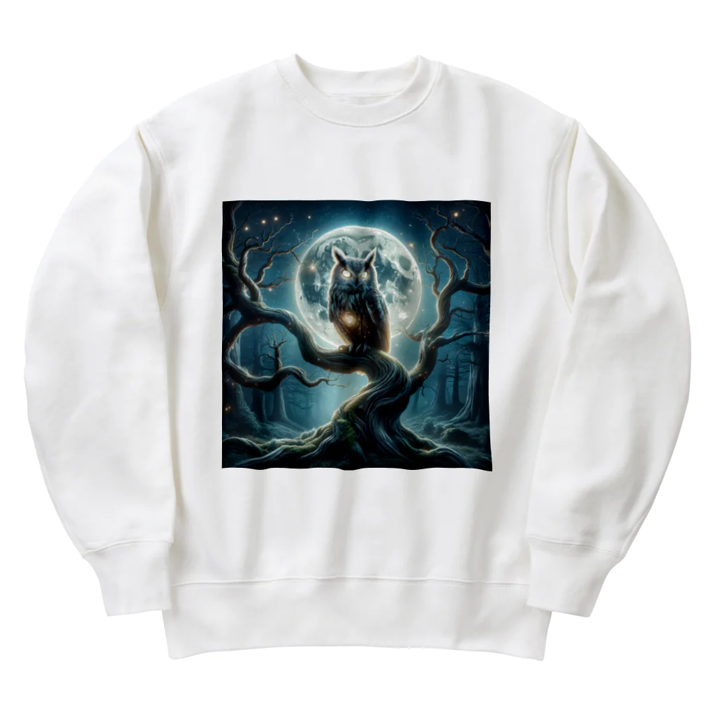 PRINCESSの夜のみみずく Heavyweight Crew Neck Sweatshirt