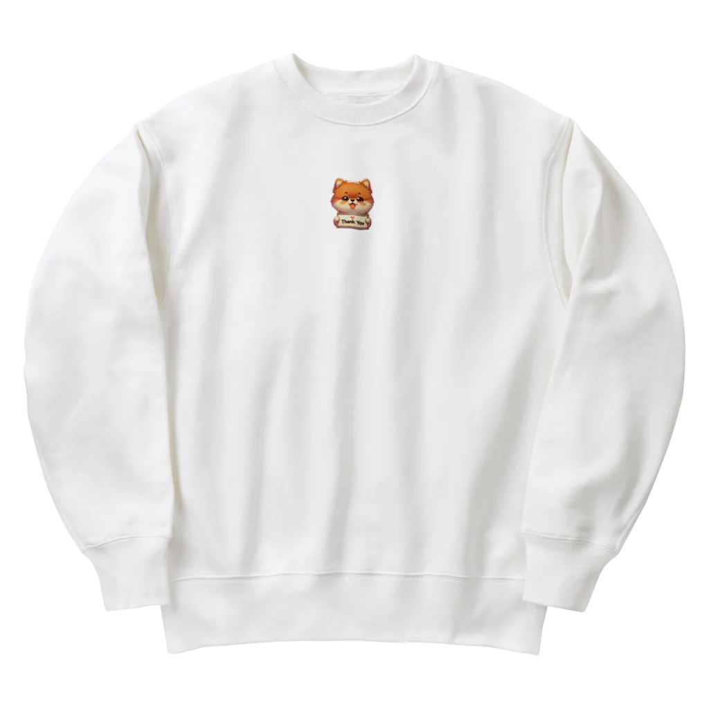 ぷるぱらの【ぽめちい】シリーズ （Thanks バージョン） Heavyweight Crew Neck Sweatshirt