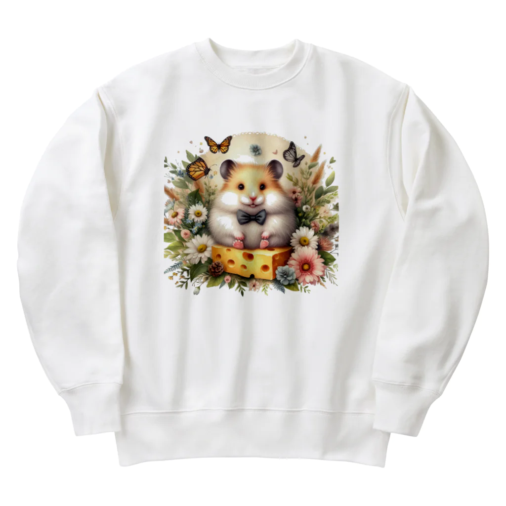 ぷっくりショップのぷっくりハムちゃん Heavyweight Crew Neck Sweatshirt