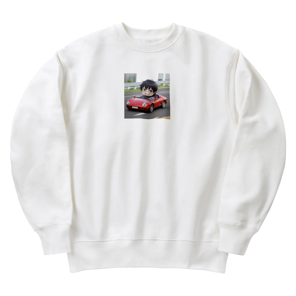 なお（ｻﾗﾘｰﾏﾝ）＠AI使って情報発信中のオープンカードライブ＠サラリーマン Heavyweight Crew Neck Sweatshirt