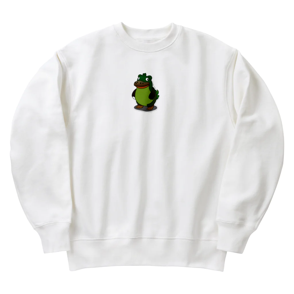 chikichikibanbanの緑、恐竜、ワニ Heavyweight Crew Neck Sweatshirt