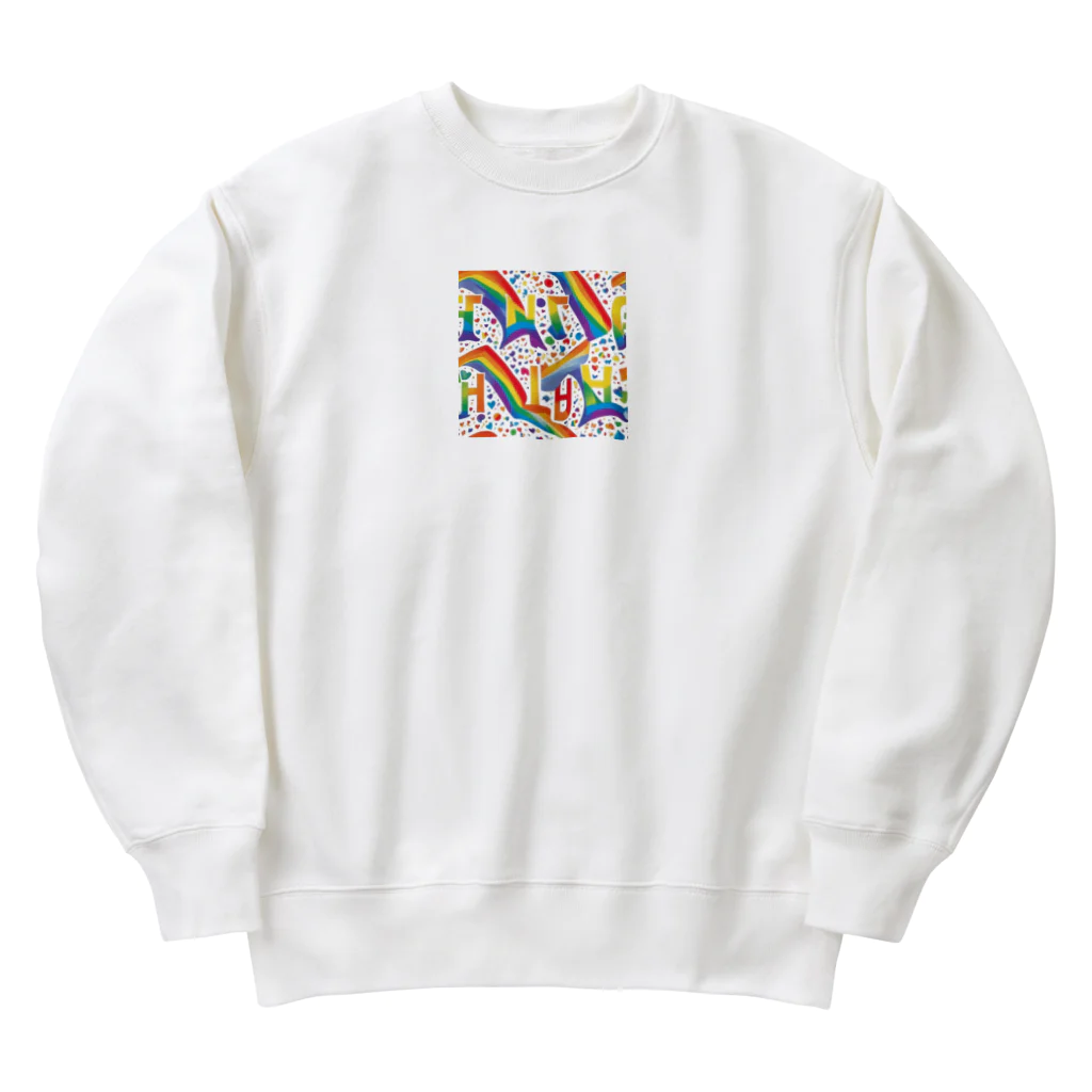 Happy　Rainbow　Flagのレインボーフラッグ Heavyweight Crew Neck Sweatshirt