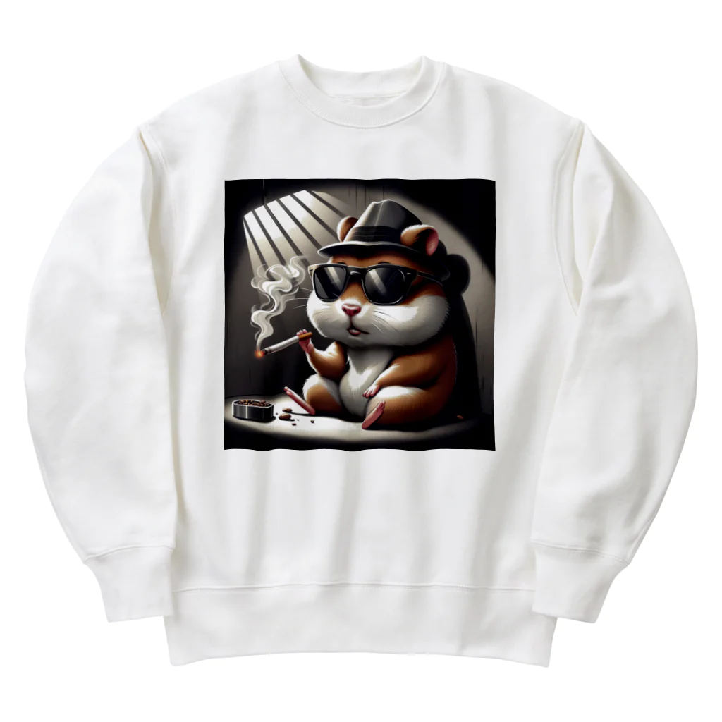 HEART-LEEFの捕まってしまったハム太郎 Heavyweight Crew Neck Sweatshirt