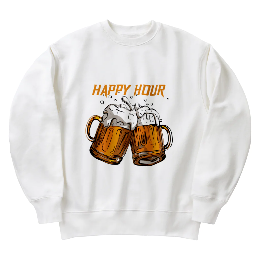 JUNK_HEDDのビールでハッピー Heavyweight Crew Neck Sweatshirt