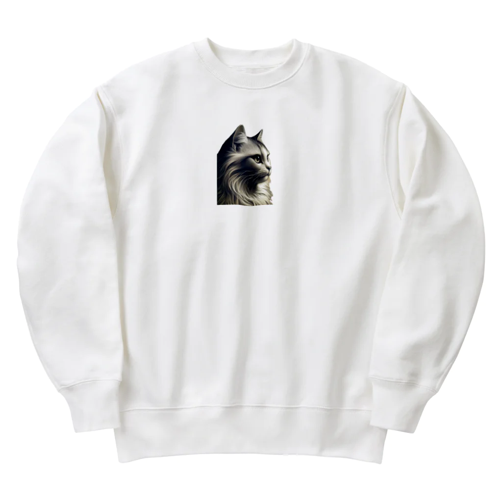 Motonokiの仮）ネコしゃん Heavyweight Crew Neck Sweatshirt