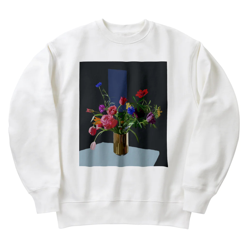 yukikopterの春の花　night Heavyweight Crew Neck Sweatshirt