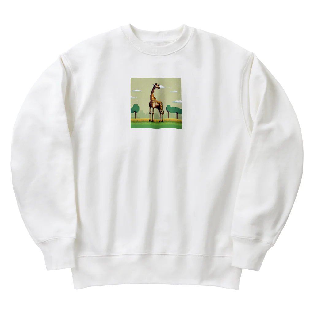 korokoroグッズの草原のキリン Heavyweight Crew Neck Sweatshirt