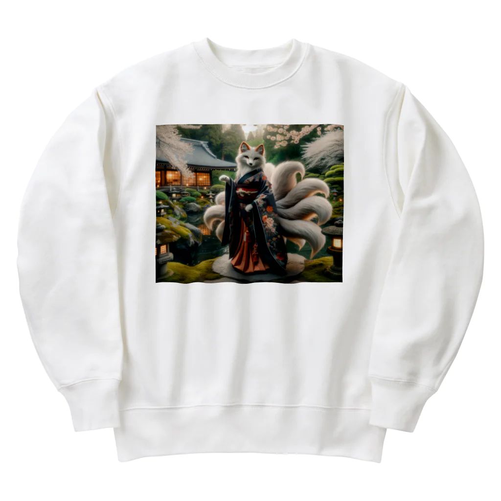 ZenCritters Sanctuaryの妖狐様 Heavyweight Crew Neck Sweatshirt