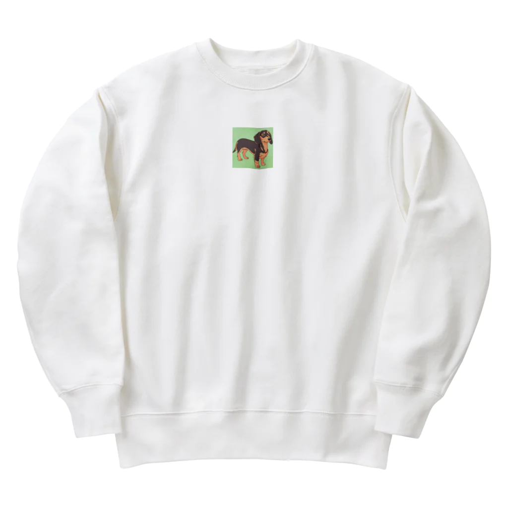 hi__romaの🐶ダックス🐶 Heavyweight Crew Neck Sweatshirt