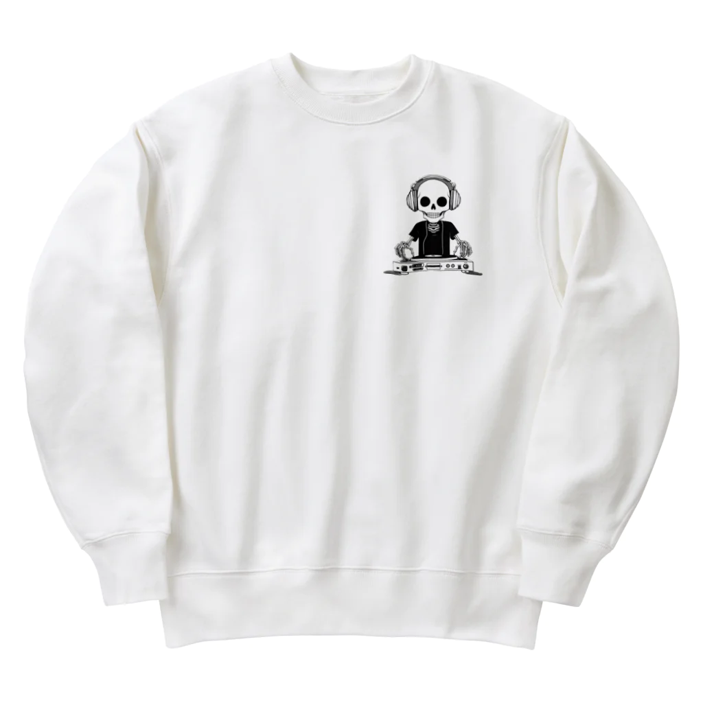 no nameのDJガイコツくん Heavyweight Crew Neck Sweatshirt