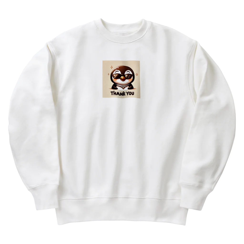 K-matsumotoのセンス抜群のペンギンが、おしゃれなサングラスを着用中！ Heavyweight Crew Neck Sweatshirt