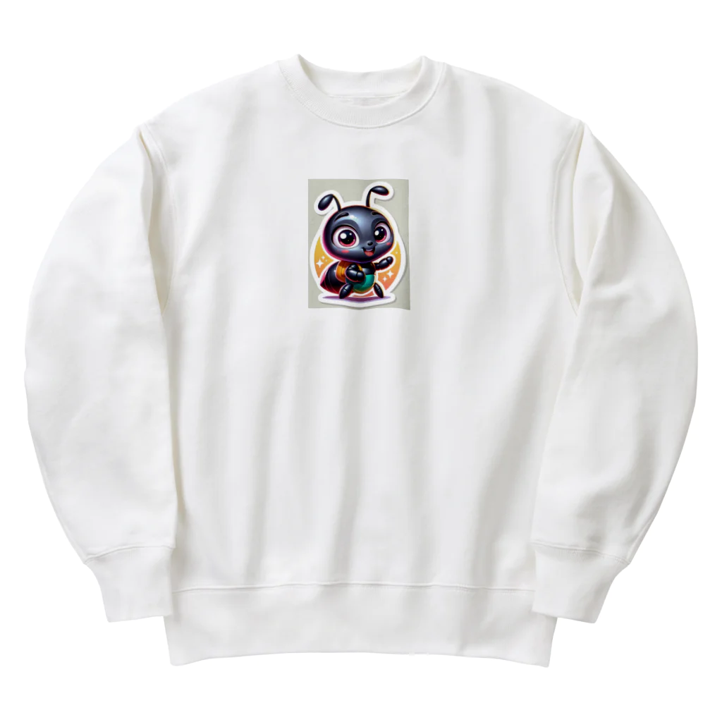 Tの店の小さなアリが元気にあいさつ Heavyweight Crew Neck Sweatshirt