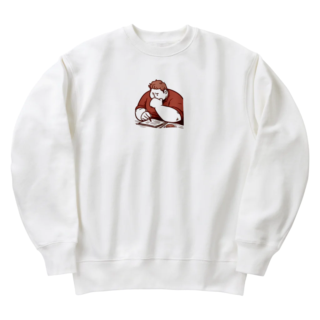 きなこのショップの食べる間もない Heavyweight Crew Neck Sweatshirt