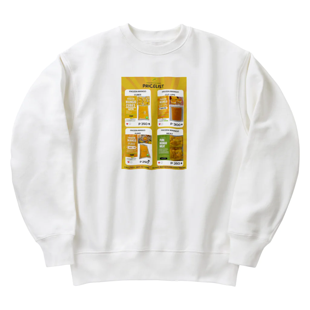 Juliajuliaの夏の恋人、冷凍マンゴーが勢揃い！ Heavyweight Crew Neck Sweatshirt