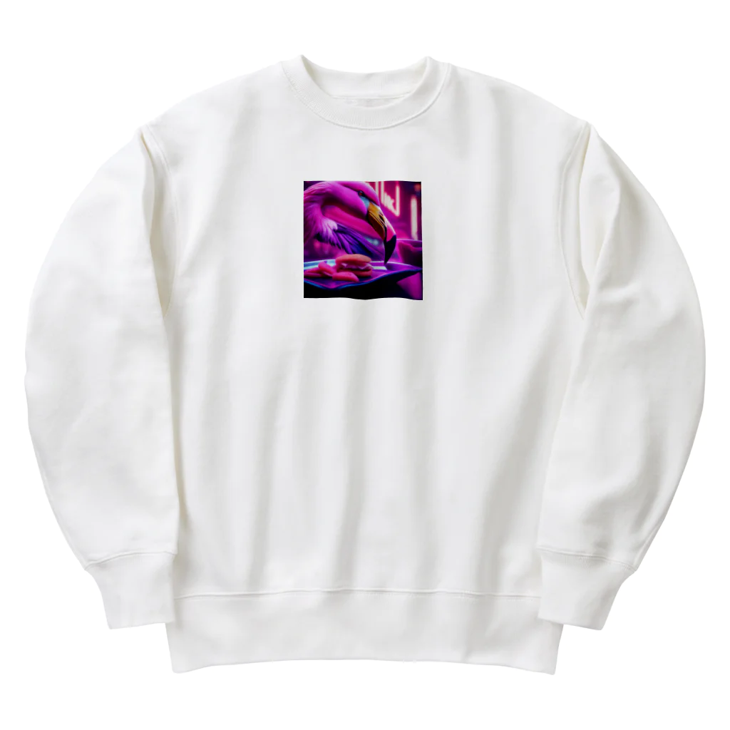 Kokoro-nagomu-Nagomiのフラミンゴ18 Heavyweight Crew Neck Sweatshirt