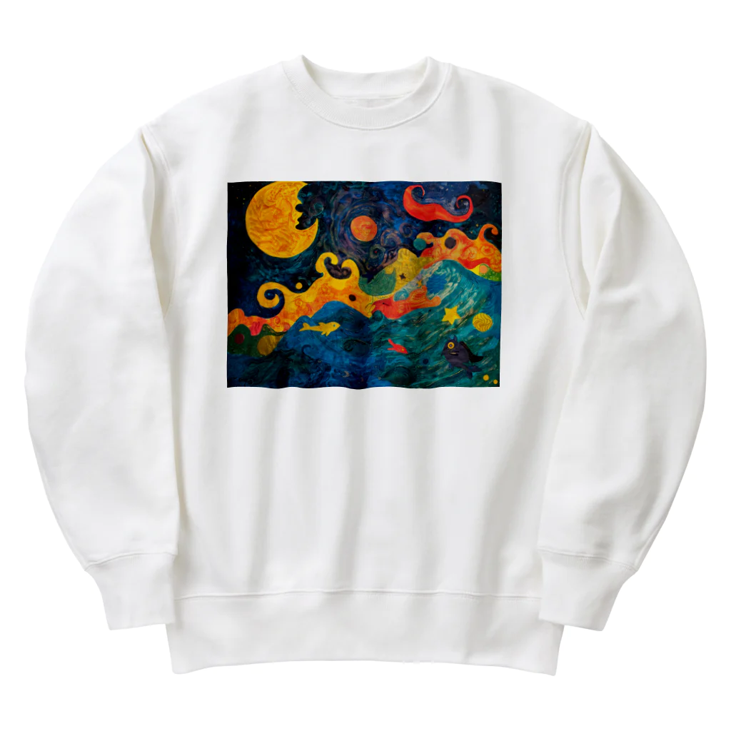 AQUAMETAVERSEのゲンノ夢　　NON13 Heavyweight Crew Neck Sweatshirt