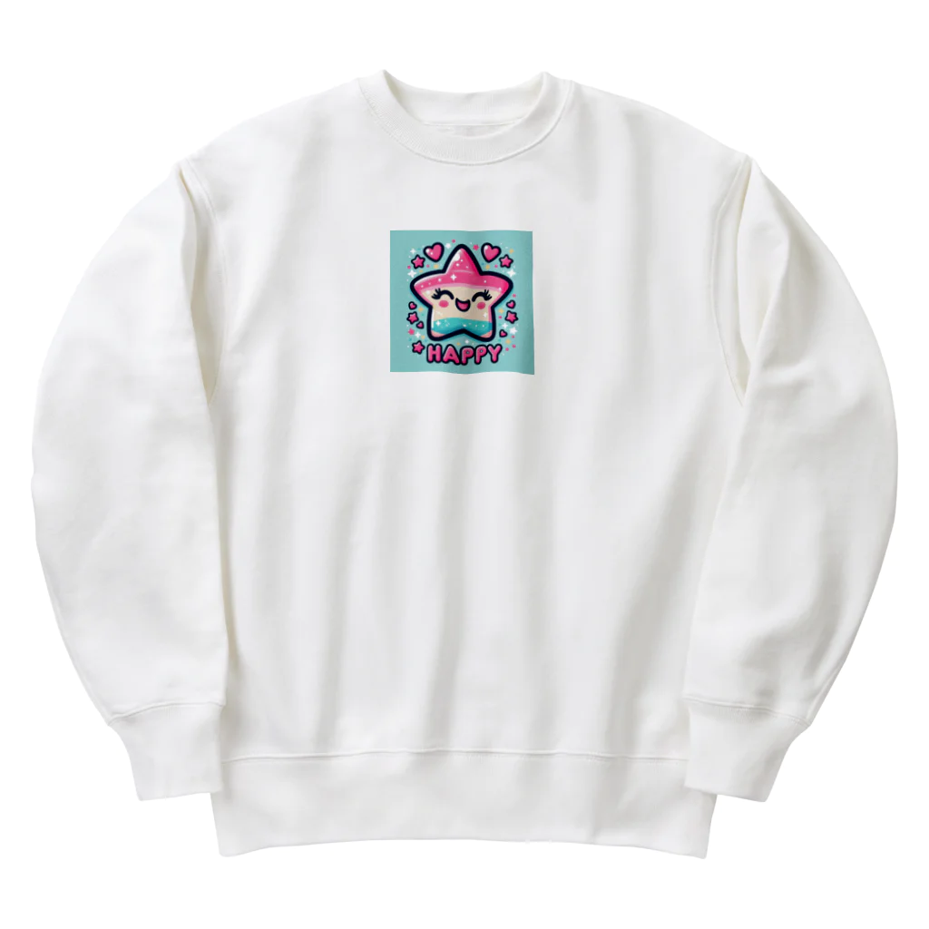 メアリーの星空とLINEスタンプ風デザインが絶妙 Heavyweight Crew Neck Sweatshirt