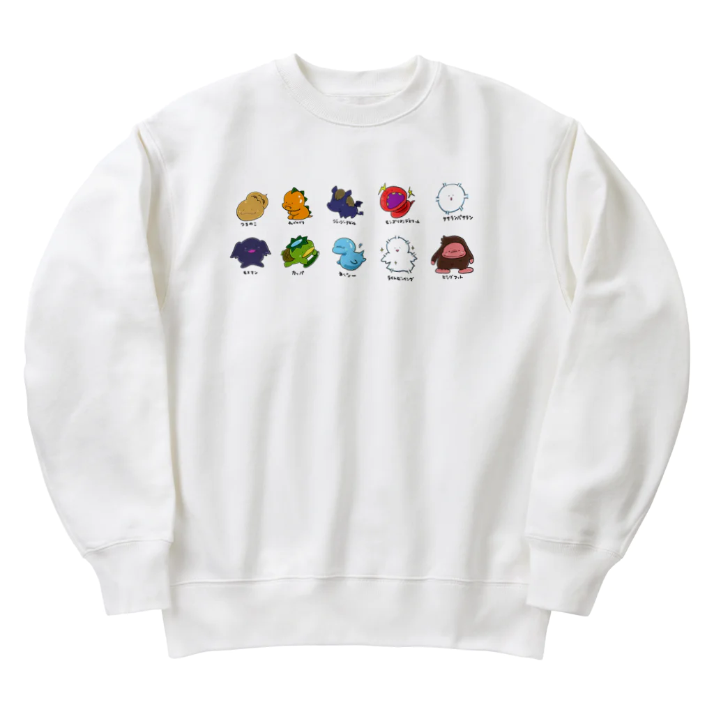 もふもふ堂のUMAデザイン Heavyweight Crew Neck Sweatshirt