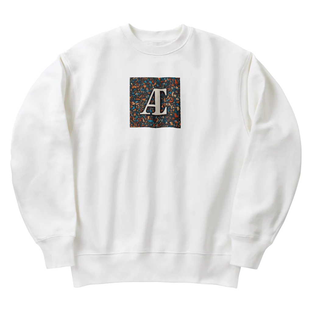 MACOCCHIの一瞬で目を引く！アルファベットの美しい装飾文字 Heavyweight Crew Neck Sweatshirt