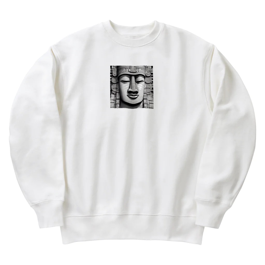 Akatsuki1937の豪華なモアイ像 Heavyweight Crew Neck Sweatshirt