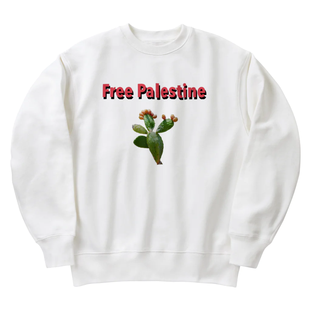 YaHabibi ShopのFree Palestine フリーパレスチナ！ Heavyweight Crew Neck Sweatshirt