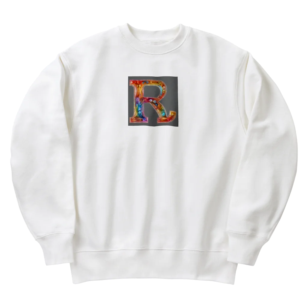 MACOCCHIの一文字のアルファベットが、美しく装飾されたデザインです Heavyweight Crew Neck Sweatshirt