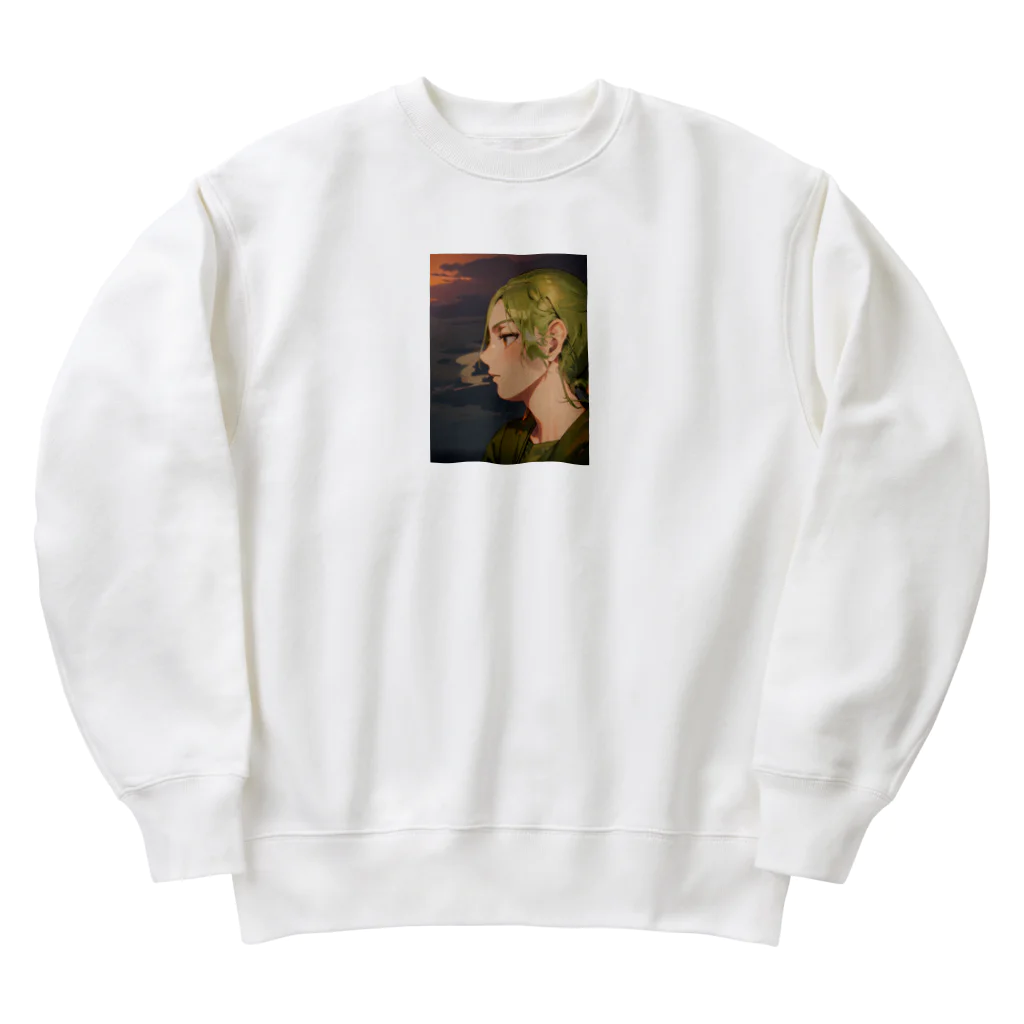 bigbamboofamilyのモデル　TOHIRO Heavyweight Crew Neck Sweatshirt