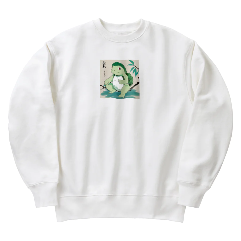 bigbamboofamilyの河童！？ Heavyweight Crew Neck Sweatshirt