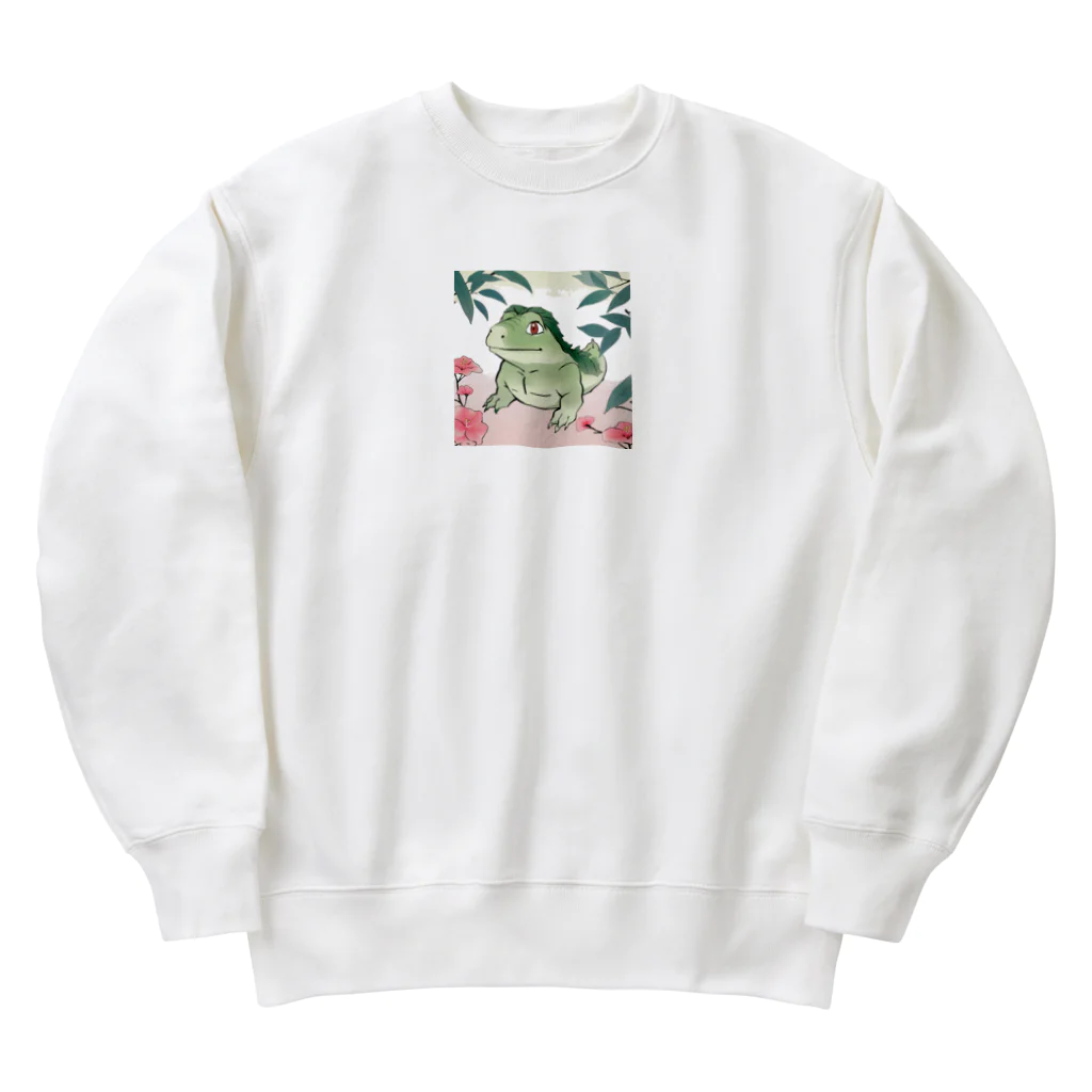 bigbamboofamilyの河童！？ Heavyweight Crew Neck Sweatshirt