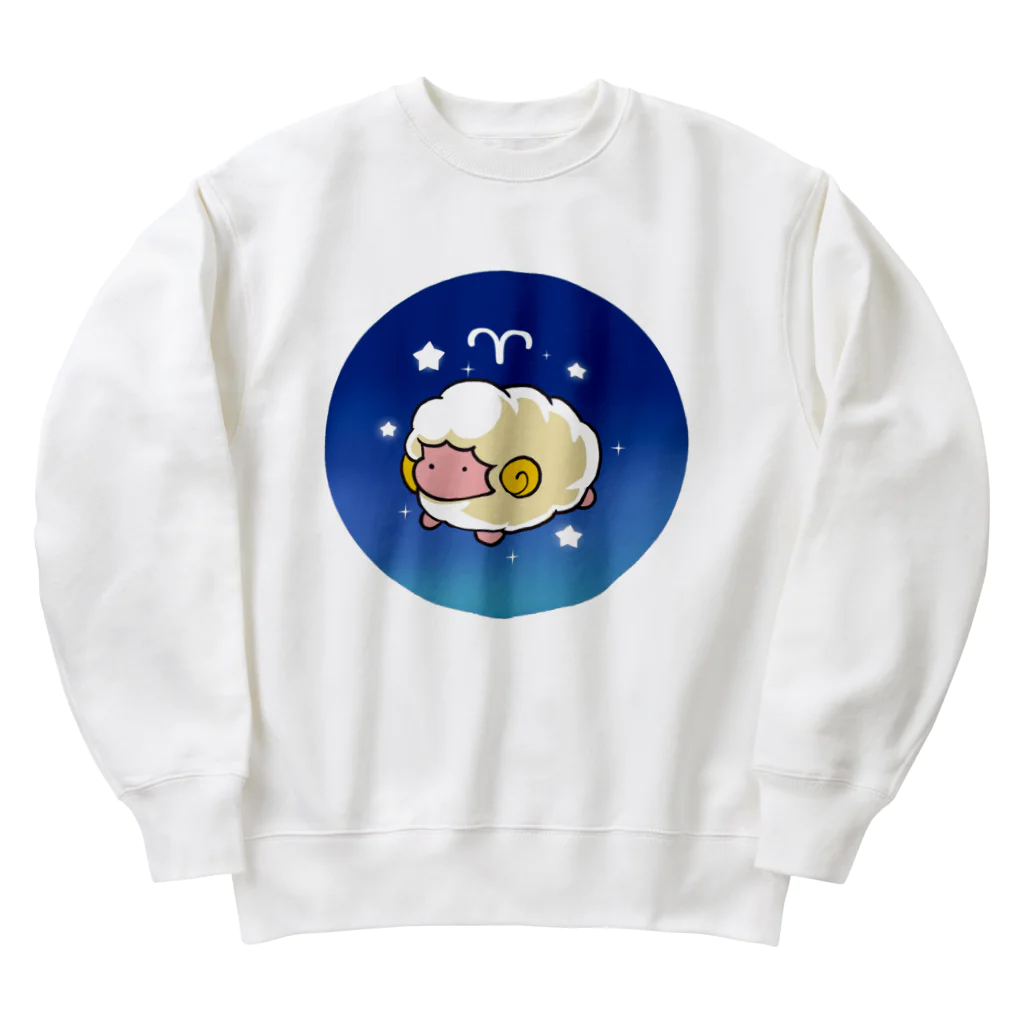 もふもふ堂の牡羊座 Heavyweight Crew Neck Sweatshirt