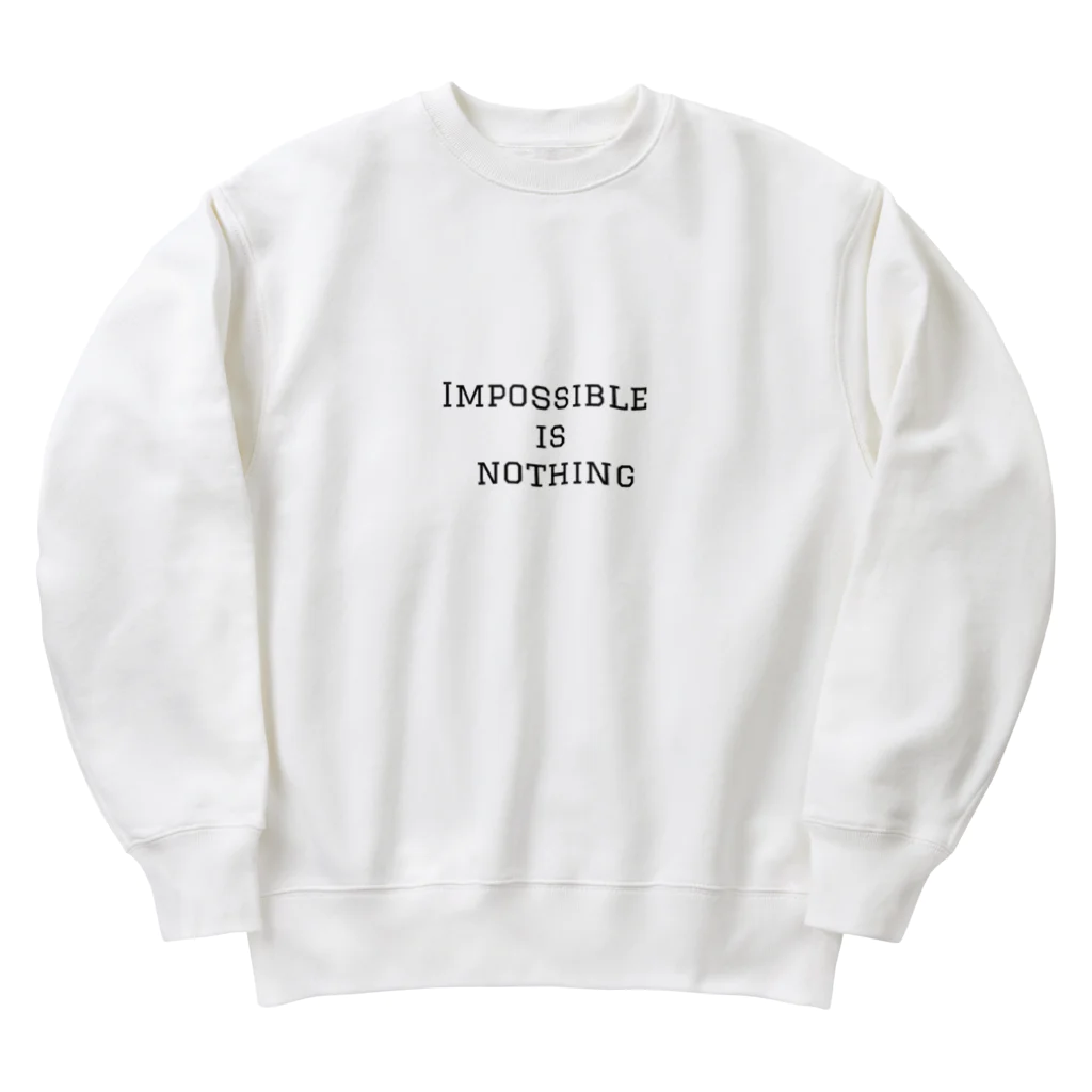 positive_poem05の不可能なんてありえない Heavyweight Crew Neck Sweatshirt