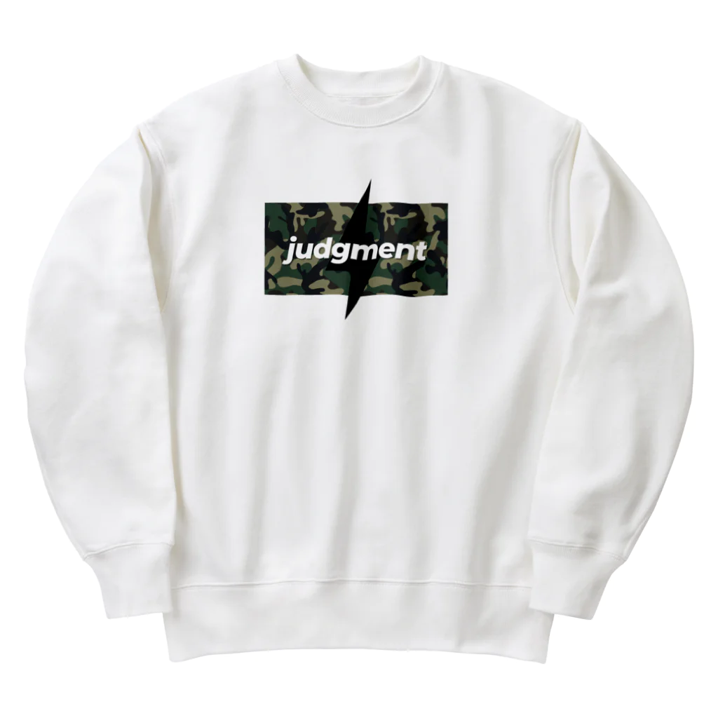 judgment produceの【judgment produce】judgment迷彩（緑） Heavyweight Crew Neck Sweatshirt