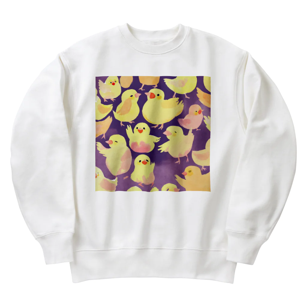 かるるんショップのハッピーひよこシリーズ　 Heavyweight Crew Neck Sweatshirt