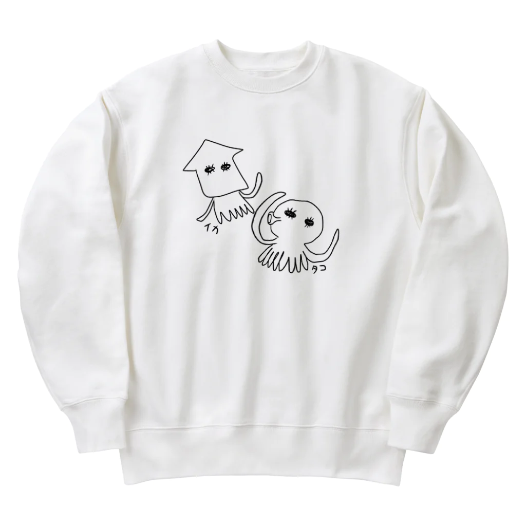 あこりんごのイカくん、タコくん Heavyweight Crew Neck Sweatshirt