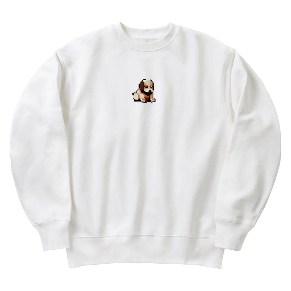 Yukiti.のピクセルアートかわいいいぬ Heavyweight Crew Neck Sweatshirt