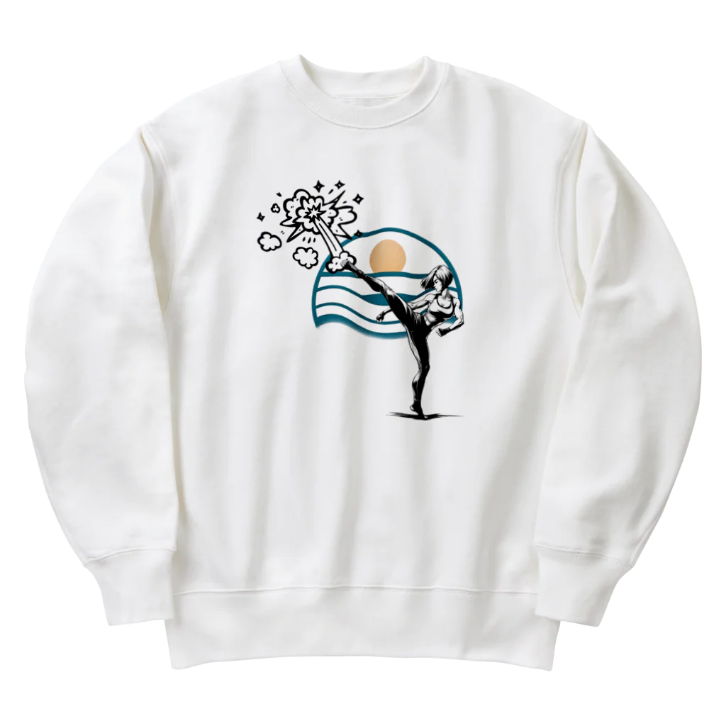 Namataのkick something up Heavyweight Crew Neck Sweatshirt