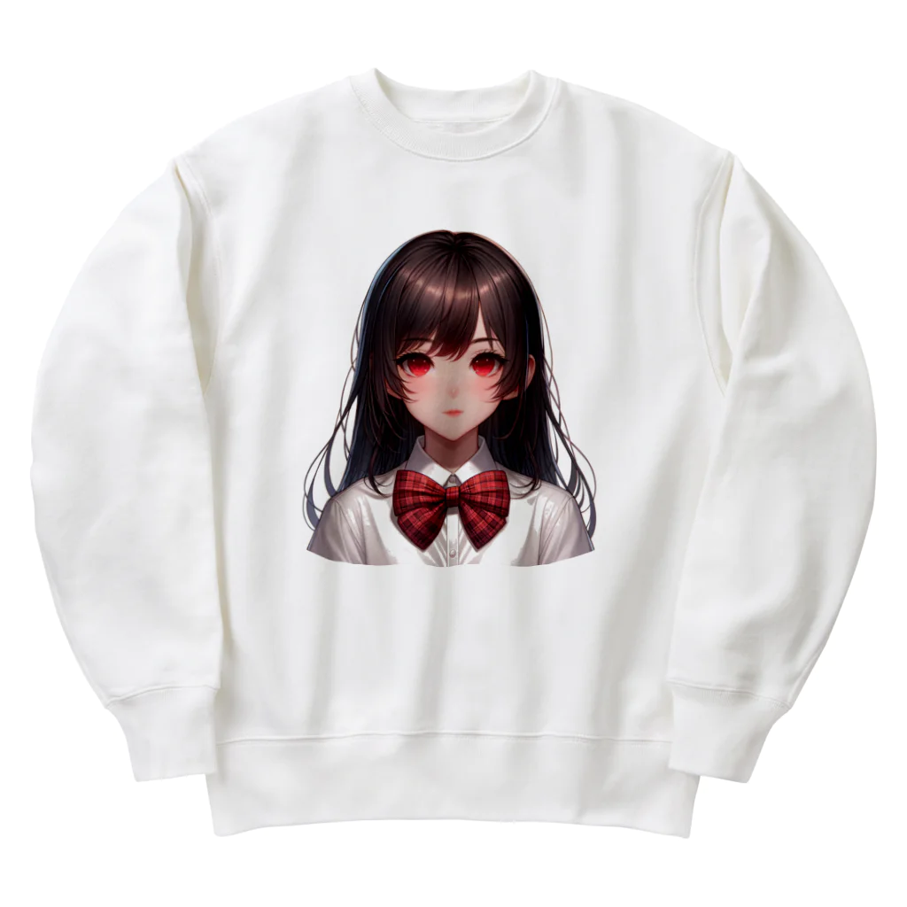 AIchan（AIイラスト）の愛081 Heavyweight Crew Neck Sweatshirt