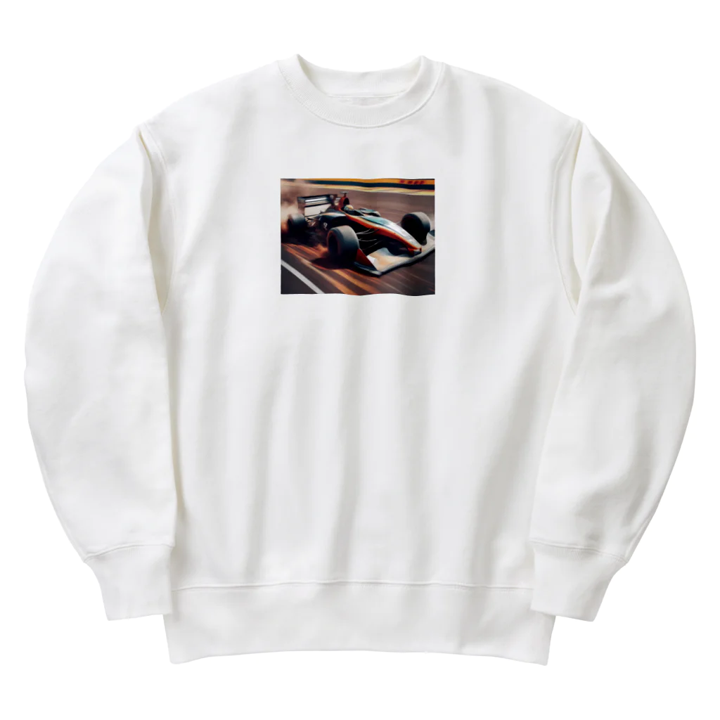 Kamumaのレーシングカーのスリリングな一瞬 Heavyweight Crew Neck Sweatshirt