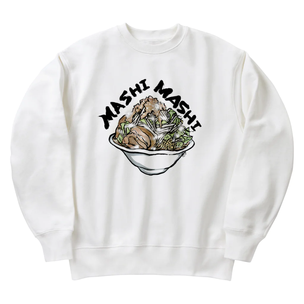 あいさのおみせのマシマシのラーメン Heavyweight Crew Neck Sweatshirt