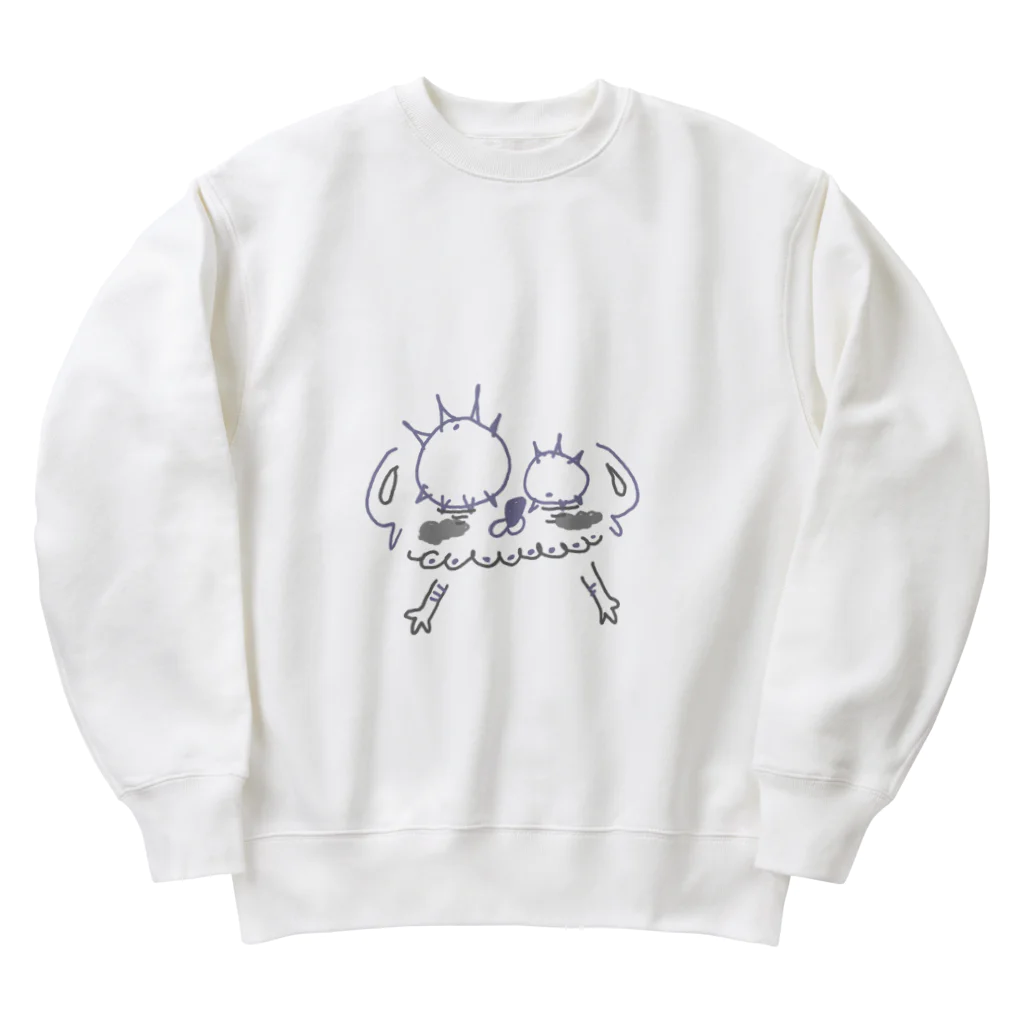 寄生虫のクラリネット吹き Heavyweight Crew Neck Sweatshirt