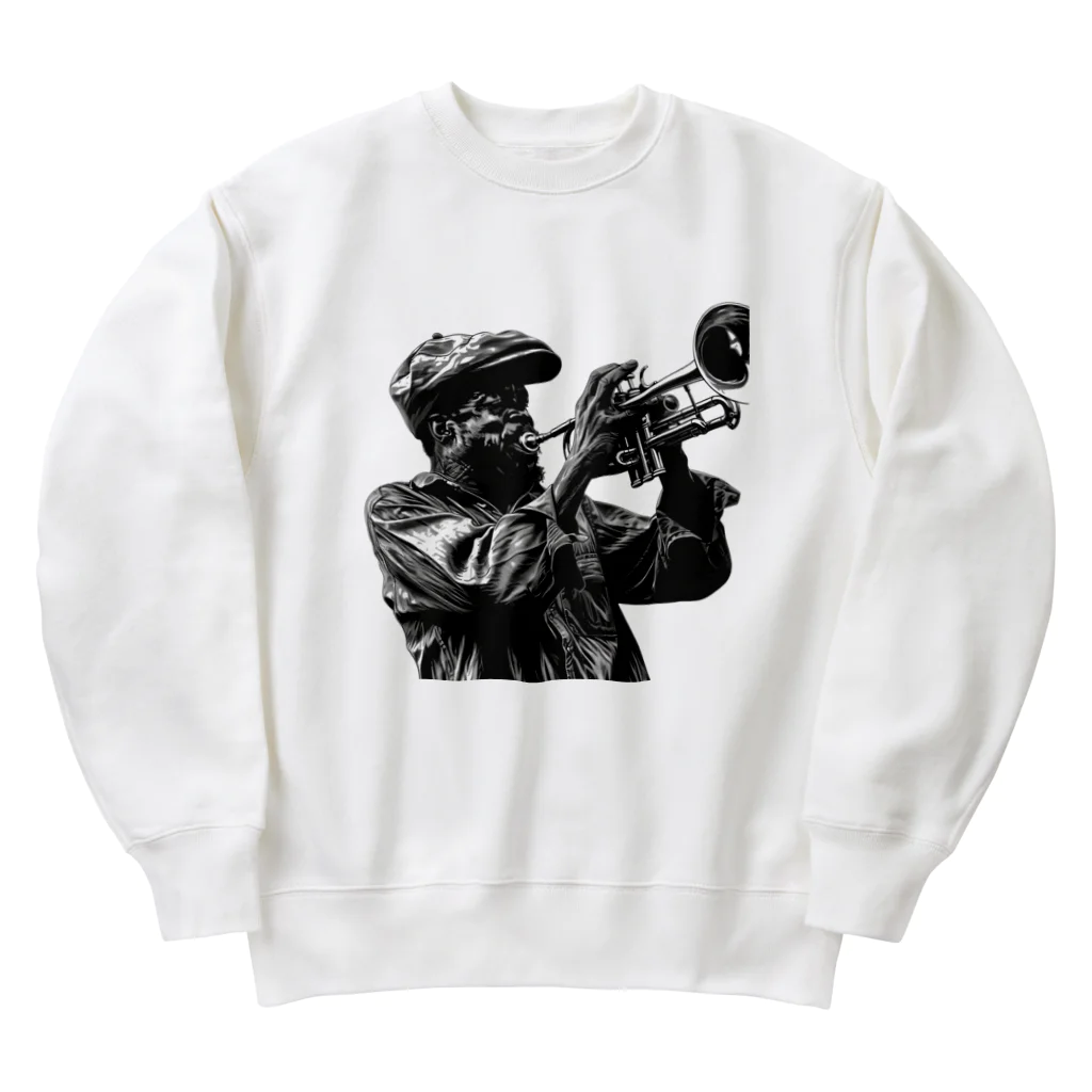 MistyStarkの黒人のトランぺッター Heavyweight Crew Neck Sweatshirt